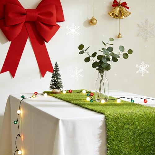 COOLGRASS Artificial Grass Table Runners Debris-Free Fake Grass Shed-Free ,Turf Table Runner for Wedding Party, Golf Theme...