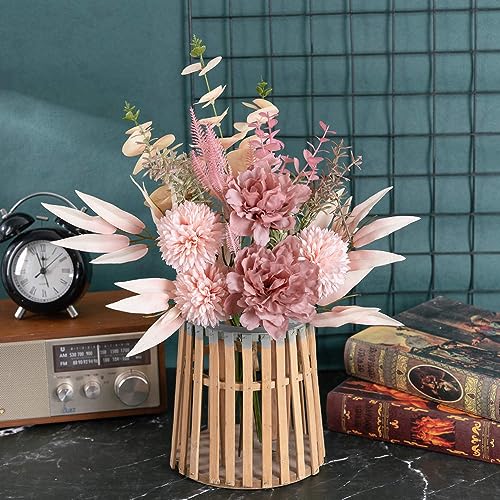 KIRIFLY Artificial Fake Flowers Plants Silk Flower Arrangements Wedding Bouquets Decorations Plastic Floral Table Centerpi...