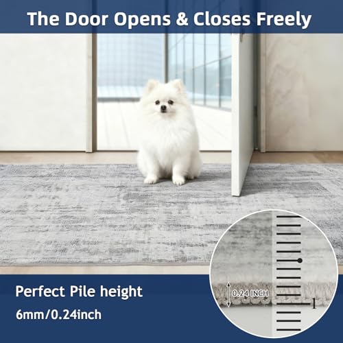 Runners for Hallways Non-Slip 2x8 Kitchen Runner Rug，Modern Abstract Washable Rug Runners for Entryway，Stain Resistant Sof...