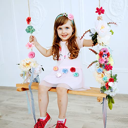 Hoteam 100 Pcs 100 Pcs Spring Assorted Small Flower Decorative Fake Flower Heads Bulk Silk Artificial DIY Faux Mini Daisy ...