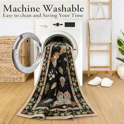 Lahome Insect Hallway Runner Rug, 2'5''x8' Ultra-Thin Washable Runners for Hallways Kitchen, Soft Laundry Room Rug Non-Sli...