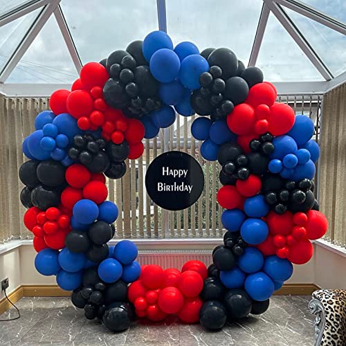 FOTIOMRG 110pcs Red Balloon Garland Arch Kit, 18 12 10 5 inch Red Latex Balloons Different Sizes Pack for Birthday Graduat...