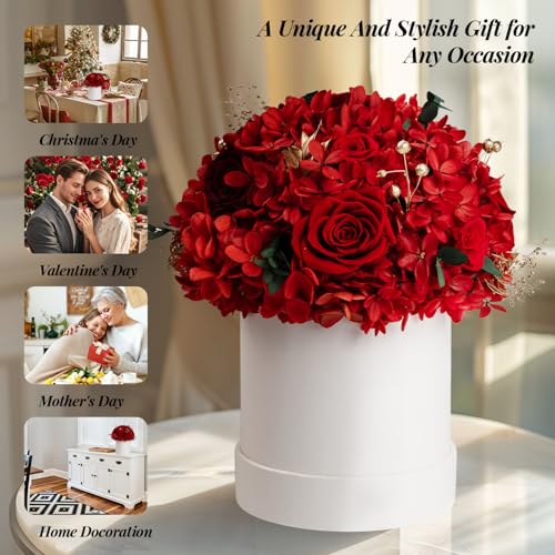 ROSEROSE Preserved Flowers for Delivery Prime,Forever Flowers Bouquet with Gift Box, Eternal Real flowers Gifts for Women,...