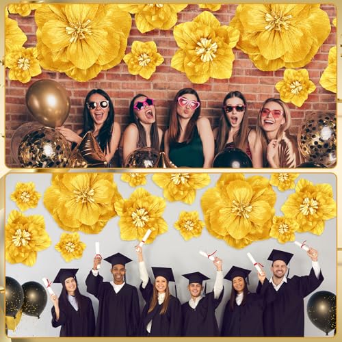 Humyoun Giant Paper Flowers Artificial Large Paper Flower Decoration for Handcrafted Wall Backdrop Christmas Mexican Weddi...