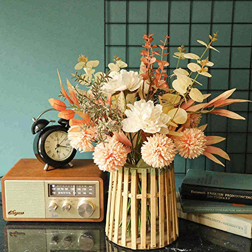 KIRIFLY Artificial Fake Flowers Plants Silk Flower Arrangements Wedding Bouquets Decorations Plastic Floral Table Centerpi...