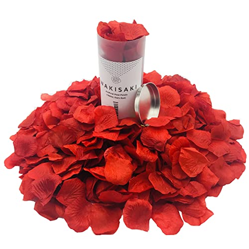 (Pre-Separated, Scented) WAKISAKI Artificial Silk Rose Petals for Wedding Flower Petals for Romantic Special Night, for Pr...