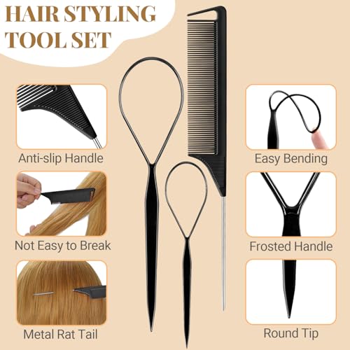 822PCS Elastic Hair Ties, IKOCO Hair Bands Hair Accessories for Girls with Hair Clips, Neutral Colors