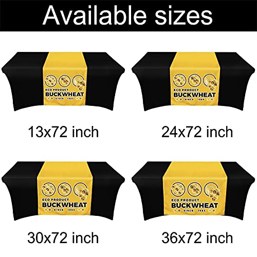 Custom Table Runner with Business Logo, 13"x72" Personalized Table Runners Customized Text Photo for Party,Tradeshow Event...