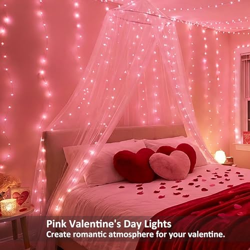 BrizLabs Smart Fairy Lights, 33ft 100 LED Color Changing Fairy Lights Work with Alexa/Google Home, WiFi Pink Valentine's D...