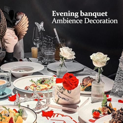 Sawoake Mini Bud Vases Set of 32 As Wedding Centerpieces for Tables,Clear Bud Vases for Flowers,Small Flower Vases Suitabl...