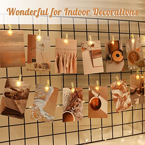 LUSHARBOR Photo Clips String Light,17FT Fairy Lights with 51 Clips, Battery Operated String Lights with Clips for Picture...