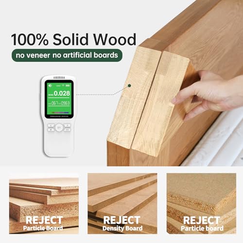 Wayshome Small Oval Coffee Table, 100% Solid Wood Coffee Tables Mid Century Modern Table for Living Room Side Table End Ta...