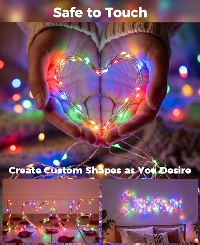 Fairdeer Plug-in Fairy Lights, 66 Ft 200 LED String Light with Remote, 8 Modes, Timer and Dimming Twinkle Lights for Indoo...