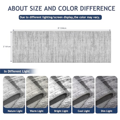 Runners for Hallways Non-Slip 2x8 Kitchen Runner Rug，Modern Abstract Washable Rug Runners for Entryway，Stain Resistant Sof...