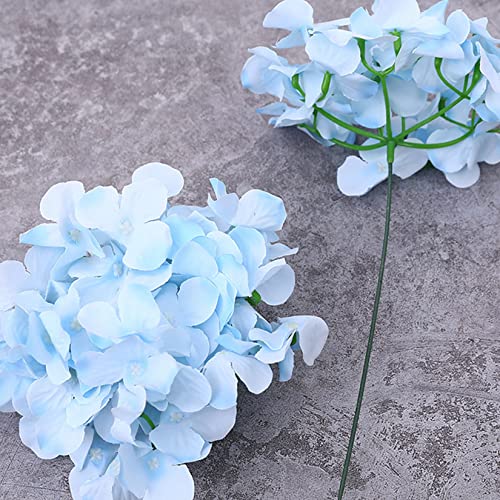 HinyoCo 34 Pcs Silk Hydrangea Flowers Artificial Flowers 7 Inch Hydrangea Head with Stem, Used for Home Wedding Party Deco...