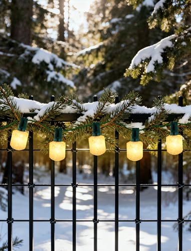 Adirxon Outdoor String Lights, 25FT T40 Retro LED Christmas Lights, Waterproof Warm White Patio Lights for Porch, Bistro, ...
