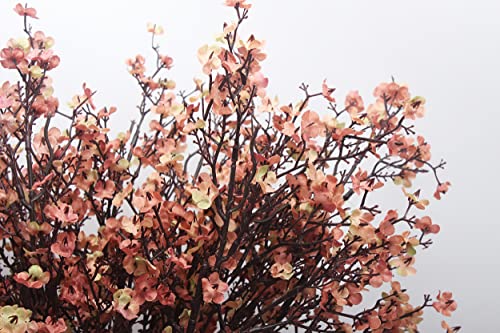 JAKY-Global Babys Breath Silk Artificial Flowers 6 Bundle European Fake Flowers Decor Wedding Party Fall Stems Decoration ...