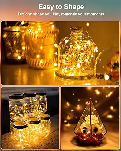 20 Pack Fairy Lights Battery Operated, 3.3ft 20 LED Mini String Lights Twinkle Lights Copper Wire Firefly Starry Lights fo...