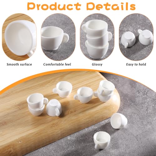 30Pcs Mini Coffee Cups Dollhouse Tiny Coffee Drink Cup Plastic Miniature Tea Mugs Lovely Tableware Coffe Ornaments Small f...