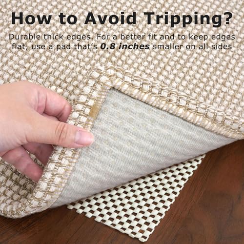 KOZYFLY Runners for Hallways 2x6 ft Washable Kitchen Runner Non Slip Rubber Backed Hall Runners Cotton Entryway Runner Rug...