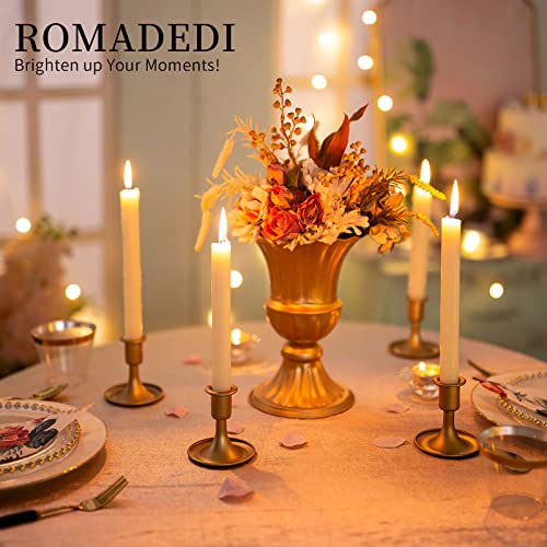 Candlestick Holders Taper Candle Holders, Romadedi Gold Candle Stick Candle Holder for Table Centerpiece, Wedding Receptio...
