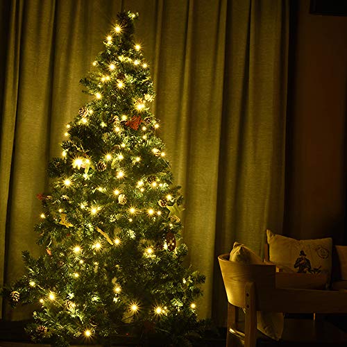 LOENDE Christmas Lights, Battery Operated String Lights 18ft 50 LED 8 Modes with Timer for Christmas Tree Wreath Party Hom...