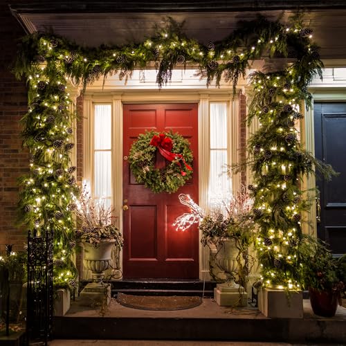 Twinkle Christmas Lights 33ft 100 LED 8 Modes with Timer, Connectable Xmas Tree Mini Lights for Indoor Outdoor Home Party ...