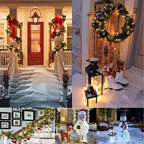 LOENDE Christmas Lights, Battery Operated String Lights 18ft 50 LED 8 Modes with Timer for Christmas Tree Wreath Party Hom...