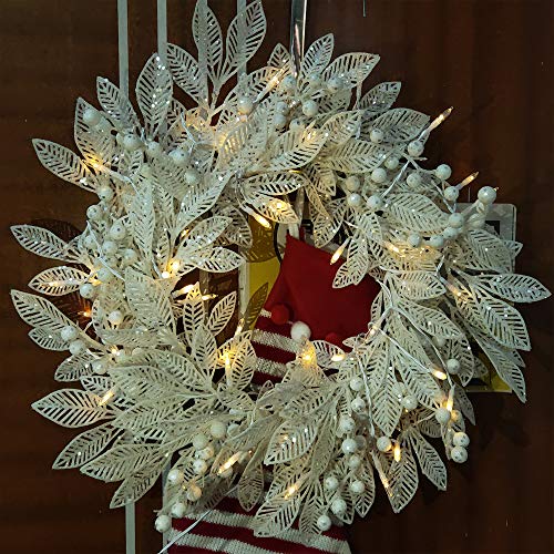 LOENDE LED Mini Lights with Timer Christmas Lights 18ft 50 LED 8 Modes Battery Operated String Lights White Wire for Indoo...