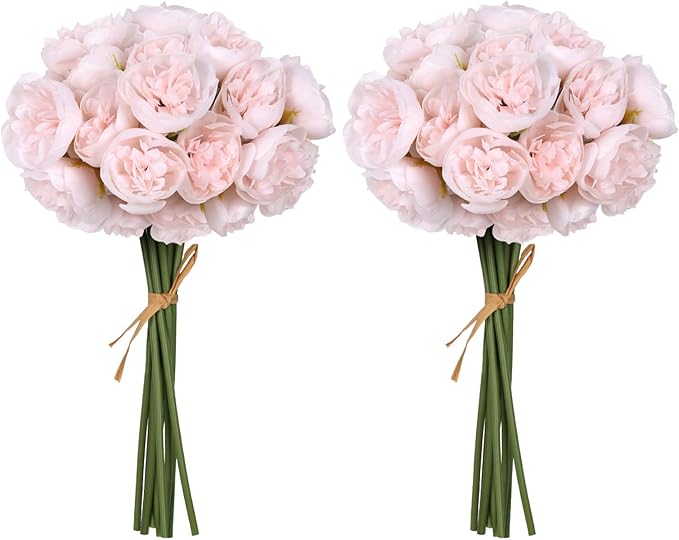 IPOPU Ranunculus Artificial Flowers 18 PCS Silk Flowers Artificial Peonies Faux Ranunculus Flowers for DIY Wedding Bouquet...