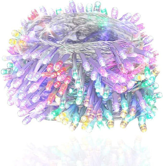 FULLBELL Christmas Lights, Fairy Lights Outdoor 66Ft 200 LED with Memory Modes Controller, Plug in Easter Decor Lights for...