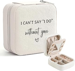 Vellsenne Bridesmaid Proposal Gifts - Travel Jewelry Case - Maid of Honor Proposal Gift - Will You be My Bridesmaid Gifts ...