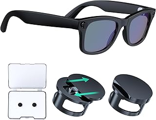 Adjustable LED Light Blocking Covers for RayBan Meta Wayfarer, Skyler, Headliner(Gen2), Oakley Accessories, Meta Glasses L...