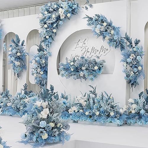 HinyoCo 34 Pcs Silk Hydrangea Flowers Artificial Flowers 7 Inch Hydrangea Head with Stem, Used for Home Wedding Party Deco...