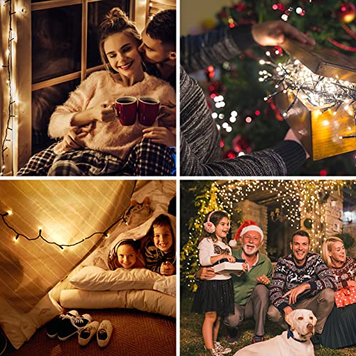 LetsFunny Outdoor Christmas Lights with 8 Modes, 300 LED 108 FT Connectable Waterproof, Twinkle Fairy String Light for Xma...