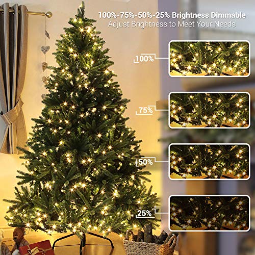 Brizled Christmas Lights, 65.67ft 200 LED Color Changing Tree Lights 11-Function Warm White & Multicolored Christmas Light...