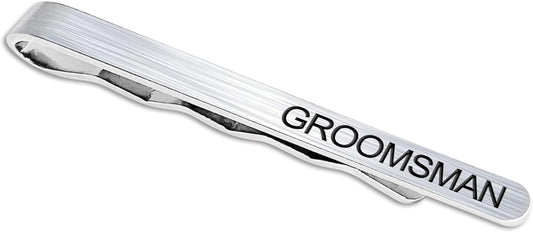 LADY & HOME Tie Clips for Men, Stainless Steel Tie Bars Gifts for Groom, Groomsmen, Father of Groom, Father of Bride, Brot...
