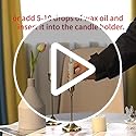 6pcs Gold Candle Holders, Candlestick Holders Taper Candle Holders for Pillar Candles Sticks Holder Decor Halloween Christ...