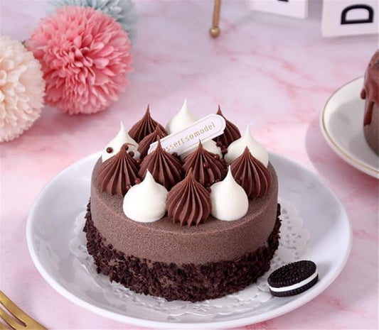 Skyseen 1PCS Artificial Birthday Cake Fake Simulation Realistic Cupcake Dessert for Decoration Display Props 4"