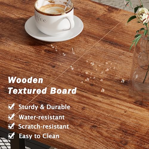 Furologee 35" Coffee Table with 2 Storage Drawers, Small Coffee Tables for Living Room, Industrial Center Table with 2 Tie...