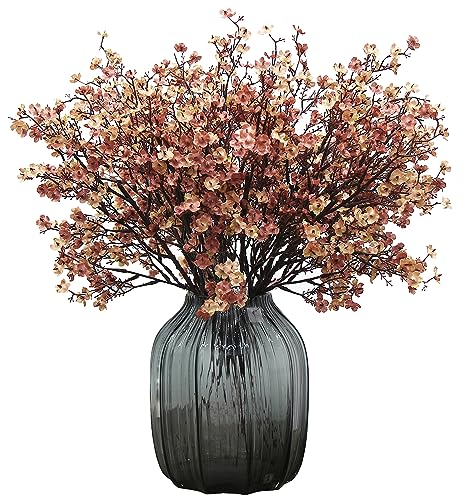 JAKY-Global Babys Breath Silk Artificial Flowers 6 Bundle European Fake Flowers Decor Wedding Party Fall Stems Decoration ...