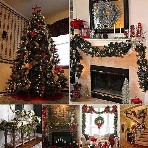 woohaha Outdoor Christmas Lights,120V Certified 2 Pack 13ft 50 Mini String Lights Connectable, Waterproof Fairy Lights for...