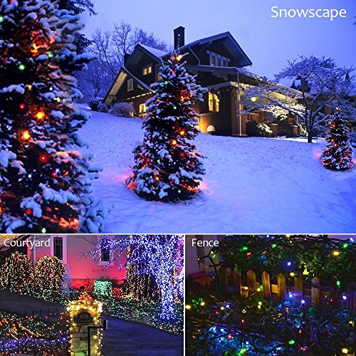 FULLBELL Christmas Lights, Fairy Lights Outdoor 66Ft 200 LED with Memory Modes Controller, Plug in Easter Decor Lights for...