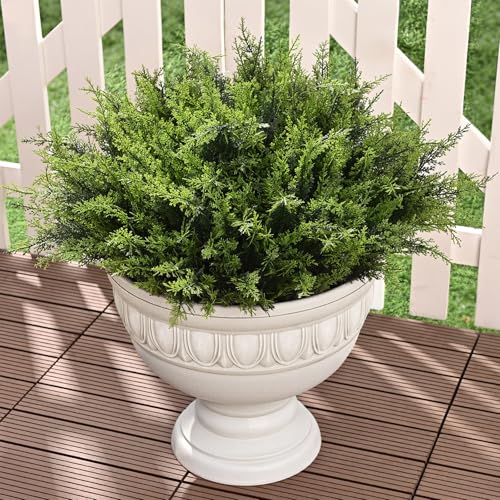 Waipfaru 24 Bundles Artificial Plants Outdoor， UV Resistant Artificial Plants，Fake Plants for Outdoor Christmas Porch Deco...