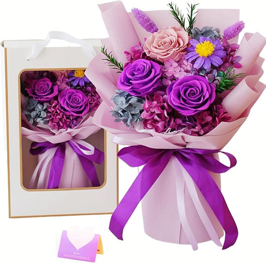 semart Valentines Gifts for Her Women Mom Wife Girlfriend Grandma Preserved Flowers for Birthday Mothers Day Anniversary R...