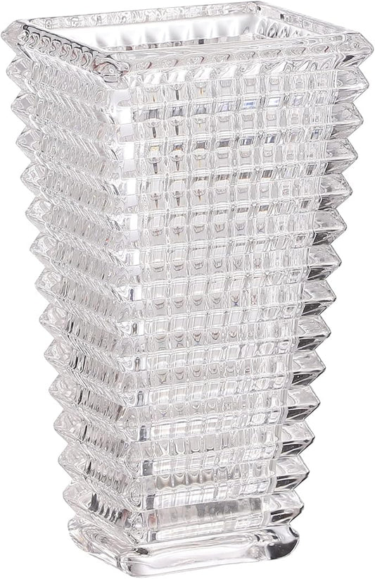 MCMCNCUIU Crystal Vase, Large Crystal Vases for Flowers, Clear Large Flower Vase, Modern Glass Vases for Living Room, Bedr...