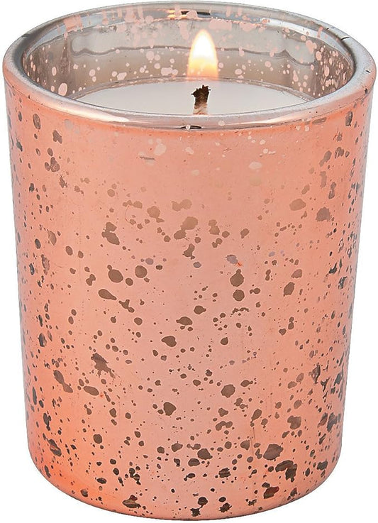 Fun Express - Copper Mercury Glass Votive Candle Holders for Wedding - Home Decor - Candles and Candle Accessories - Candl...