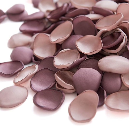 Ling's moment Rose Petals, Silk Flower Petals for Wedding/Aisle/Flower Girl Baskets/Table Centerpiece Décor,etc.Dusty Rose...
