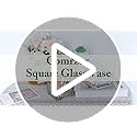 Comrzor 1 Pack Square Glass Vase 5" x 5" x 5", Clear Flower Vase for Centerpieces, Candle Holder for Wedding Party Events,...