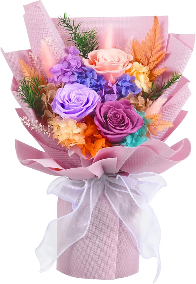 Forever Flower,Flower for Delivery,Roses Bouquet Lasting for 3 years,Birthday Flowers,Sympathy Flowers,Gifts for Her Women...